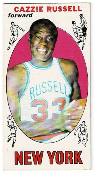 1969 Topps Basketball #3 Cazzie Russell - New York Knicks RC